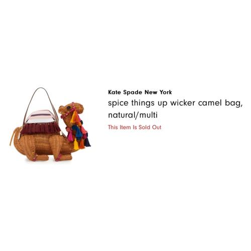 Kate Spade Spice Things UP Wicker Camel Clutch Bag 2+ Discount