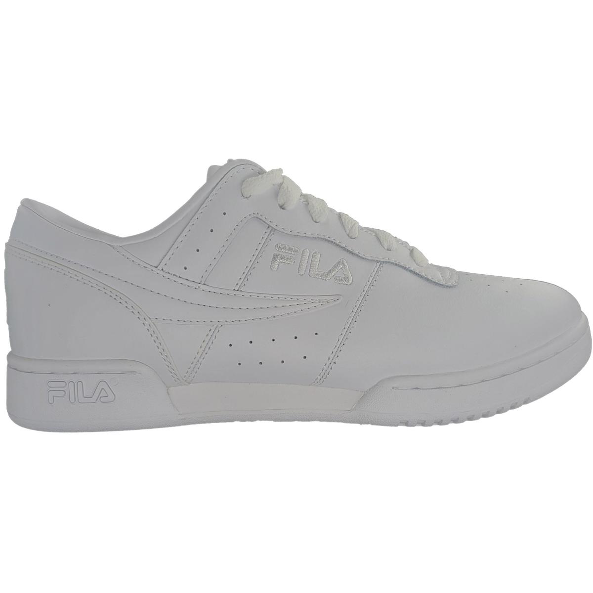 Fila Men`s Fitness White Black Retro Casual Athletic Sneakers Shoes White
