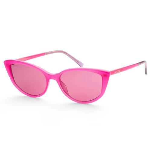 Jimmy Choo Women`s NADIAS-0MU1-U1 Nadia 56mm Fuchsia Sunglasses - Frame: Purple, Lens: Pink, Other Frame: Fuchsia