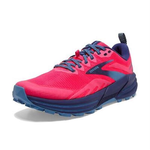 Brooks Women`s Cascadia 16 Trail Shoes Pink/flambe/cobalt 9.5 B Medium US - Pink/Flambe/Cobalt , Pink/Flambe/Cobalt Manufacturer