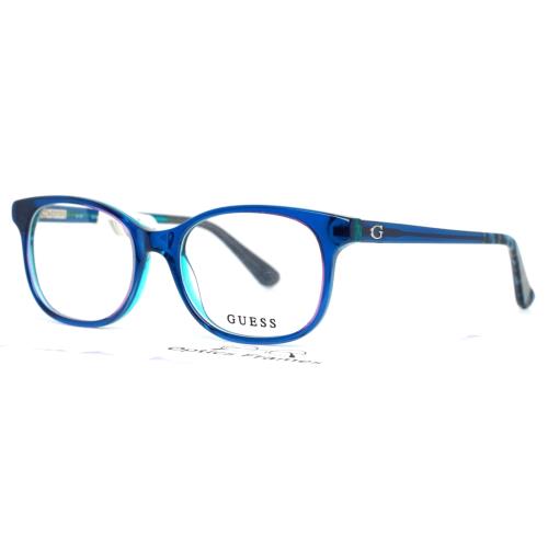 Guess GU9176 087 Turquoise Girls Kids Square Full Rim Eyeglasses 48-16-135 B:37