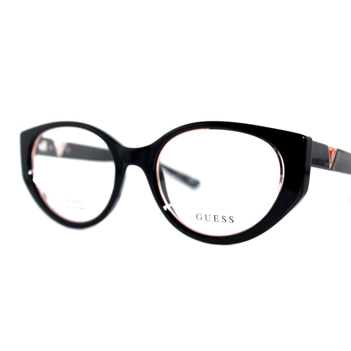 Guess GU2885 001 Black Eyeglasses Frames 52-20-140MM W/case