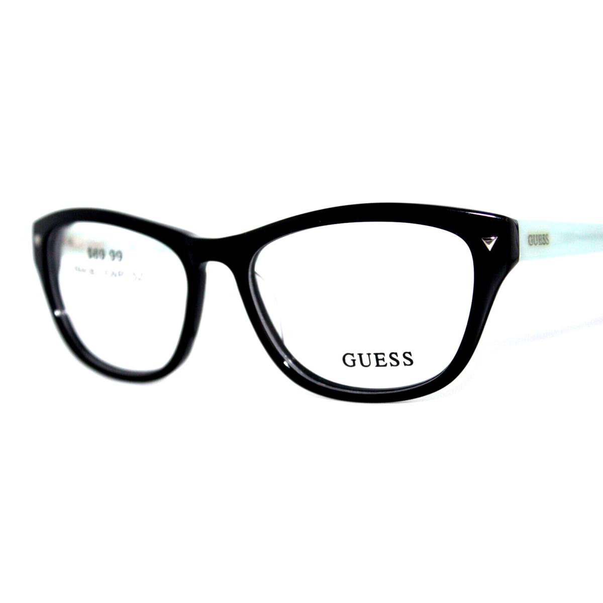 Guess GU2452 Bkbl Black Blue Eyeglasses Frames 52-16-135MM W/case