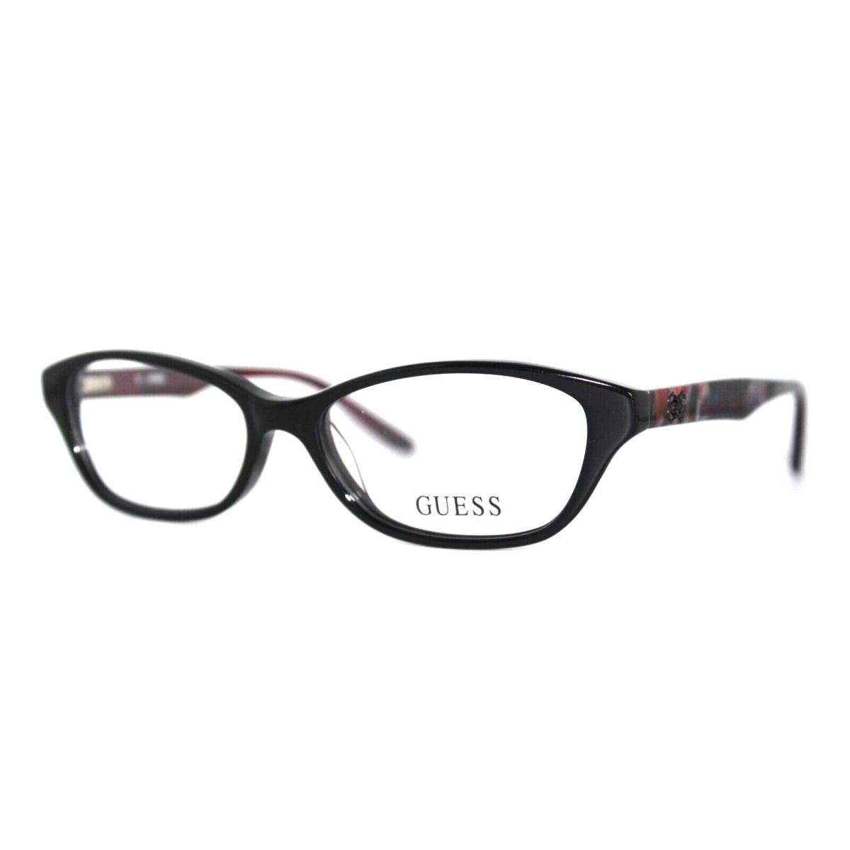 Guess GU2417 Blk Black Eyeglasses Frames 52-15-135MM W/case - Frame: Black