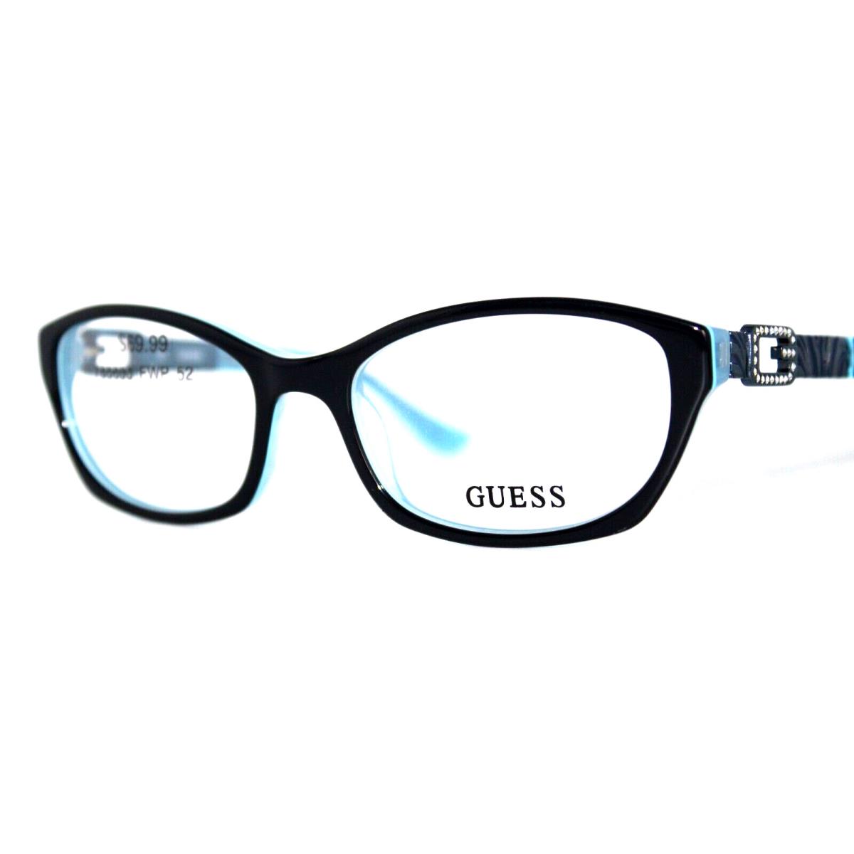 Guess GU2287 BL Black Blue Eyeglasses Frames 52-17-135MM W/case