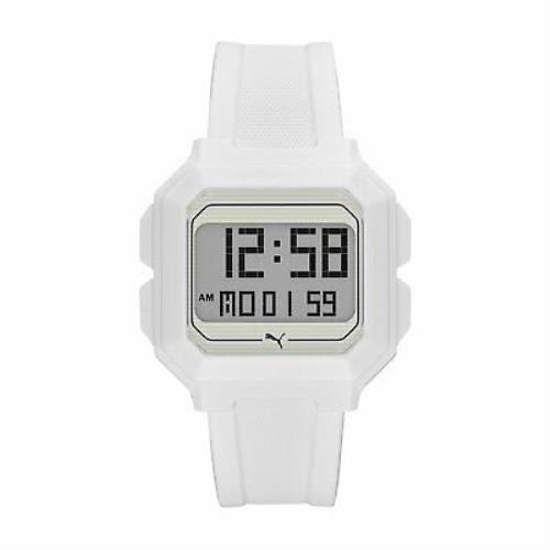 Puma Men`s Remix P5018 White Polyurethane Automatic Self Wind Fashion Watch