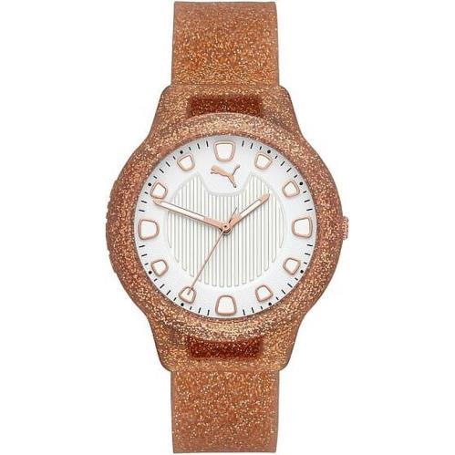 Women`s Puma Reset Rose Gold Glitered Watch P1002