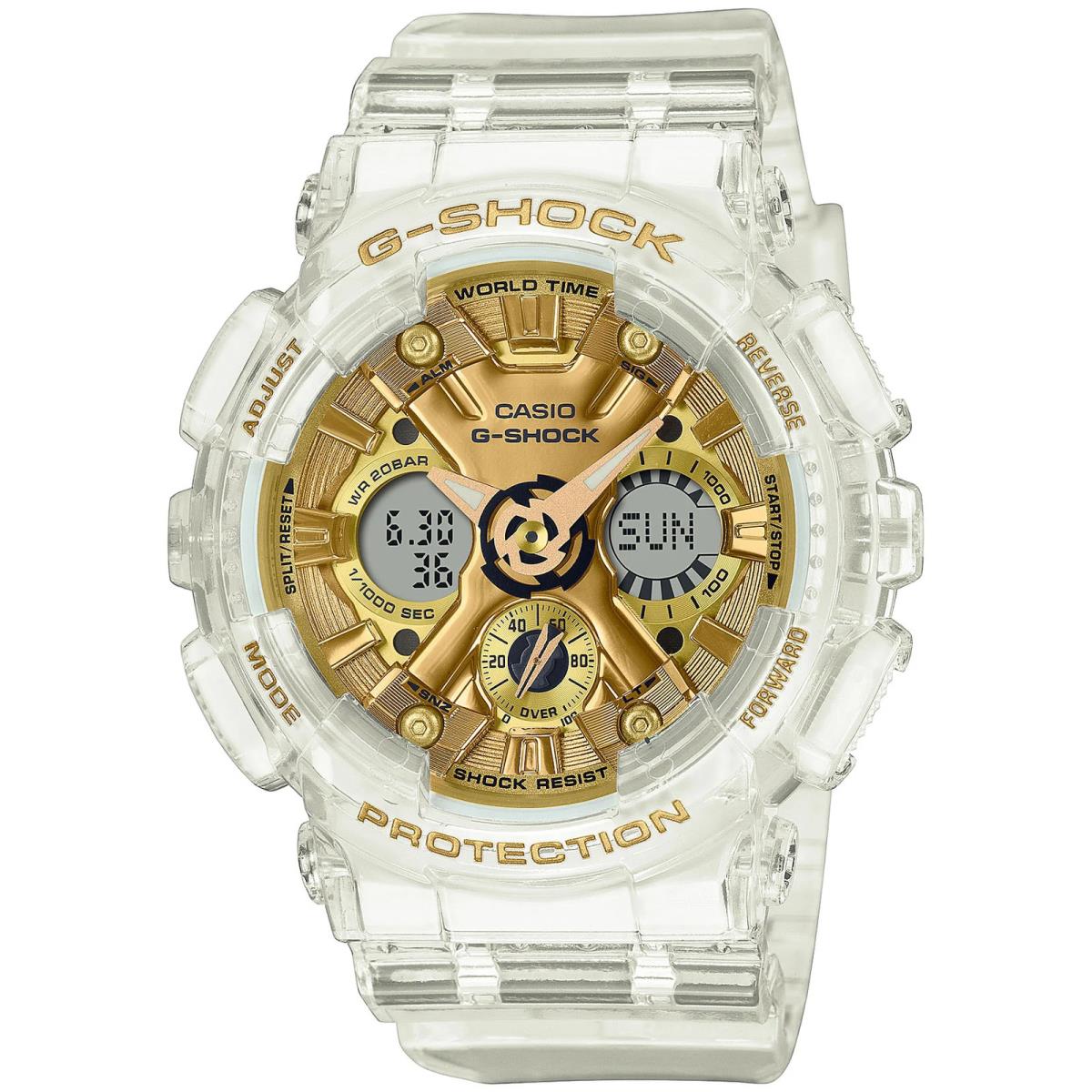 G-shock GMAS120 Skeleton Gold Clear Watch