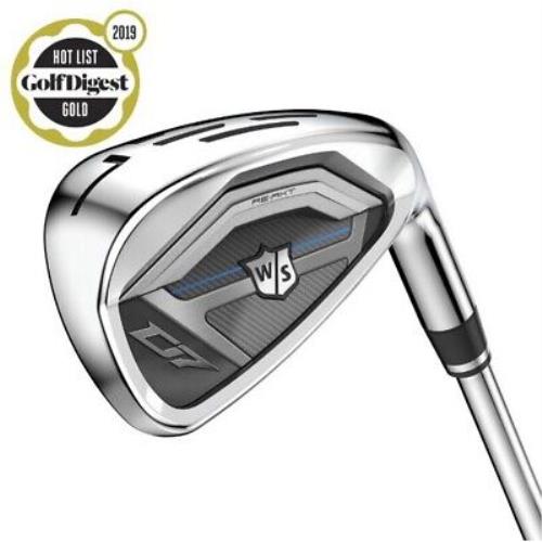 Wilson Staff D7 Iron Set 7 Golf Clubs 5-PW+GW Steel Kbs Tour 80 Reg Right Hand - Silver