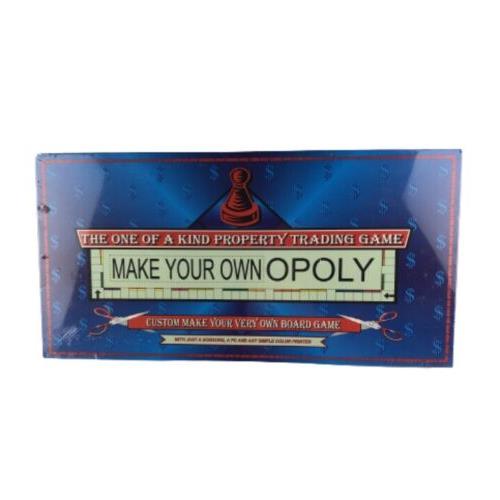 Vintage Make Your Own Opoly Custom Monopoly Trading Board Game