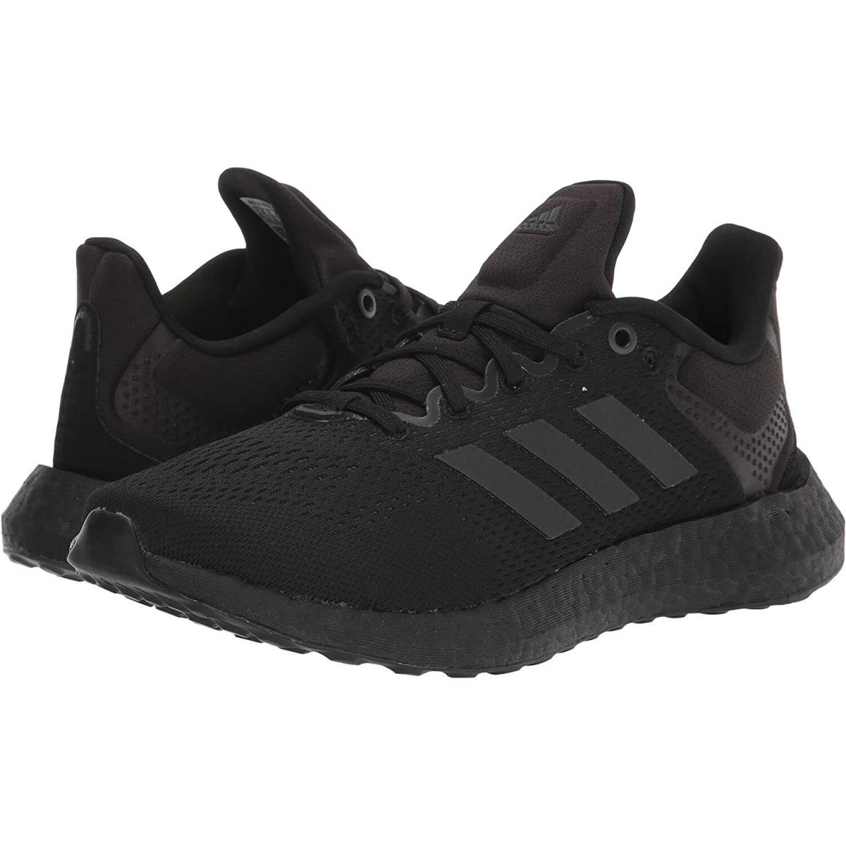 Men`s Shoes Adidas Running Pureboost 21 Athletic Sneakers GY5095 Black / Grey - Black