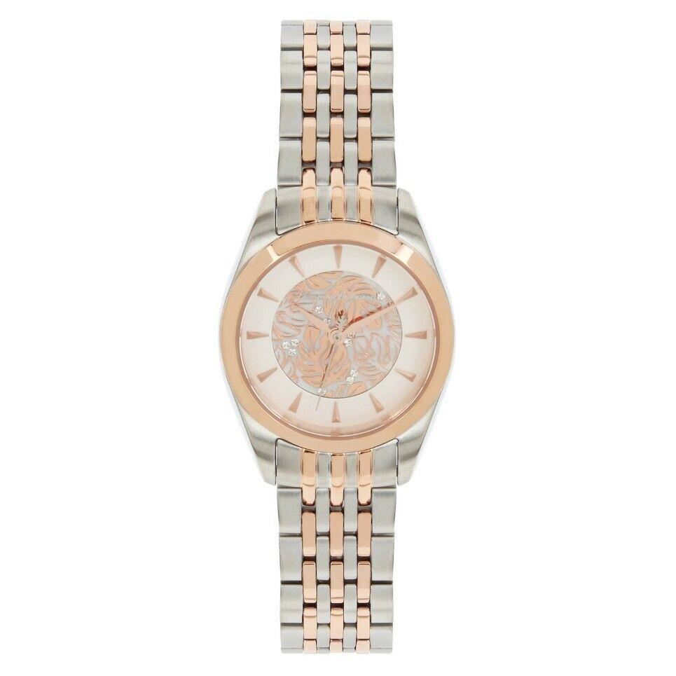 Tommy Bahama Womens Silver Rose Gold Stainless Steel Watch TB00070-03