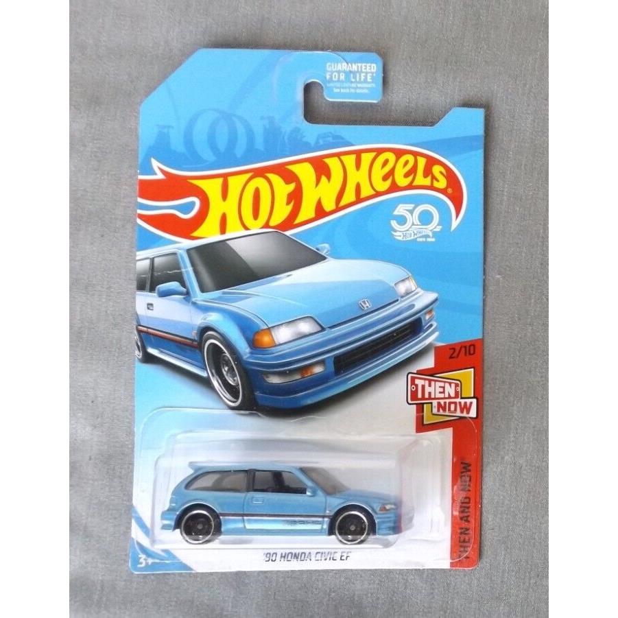 Hot Wheels 2018 `90 Honda Civic EF Blue K-mart Exclusive Protecto