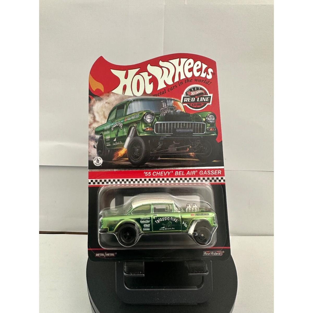 2021 Hot Wheels Red Line Club `55 Chevy Bel Air Triassic-five Gasser Green L61