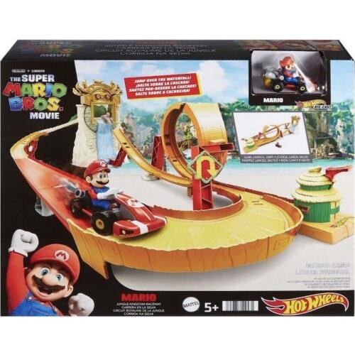 Hot Wheels The Super Mario Bros. Movie Mario Jungle Kingdom Raceway