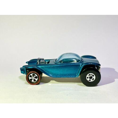 Custom Made - 1993 Hot Wheels Aqua Beatnik Bandit Fat Rear Tires