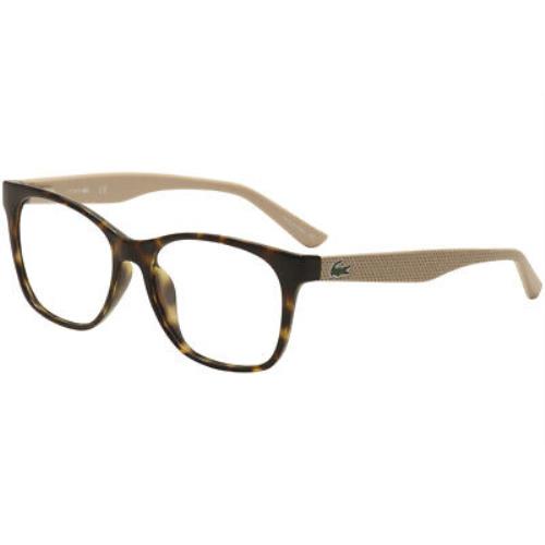 Lacoste Women`s Eyeglasses L2767 2767 214 Havana Full Rim Optical Frame 54mm