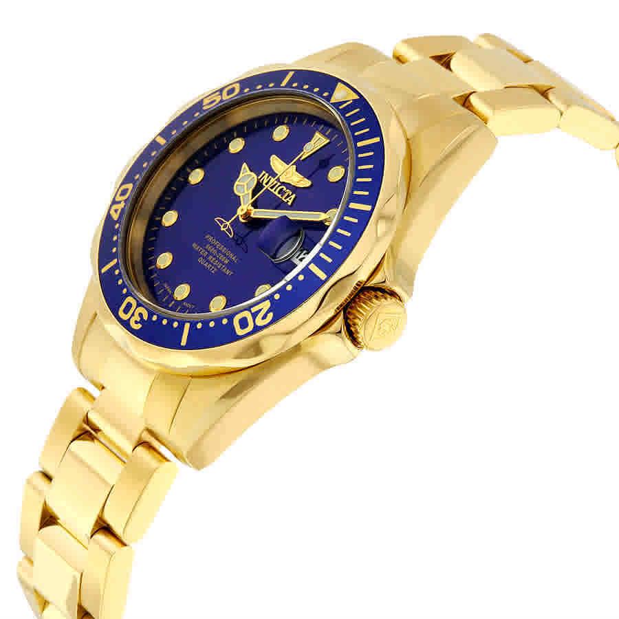 Invicta Pro Diver Blue Dial Gold-plated Men`s Watch 17052