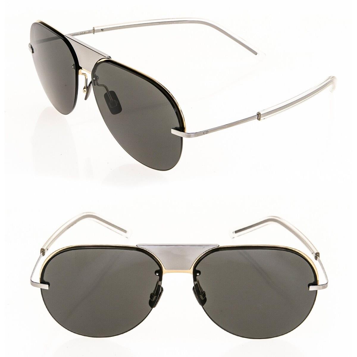 Christian Dior SCALE1.0 Gunmetal Flex Titanium Aviator Sunglasses Diorscale