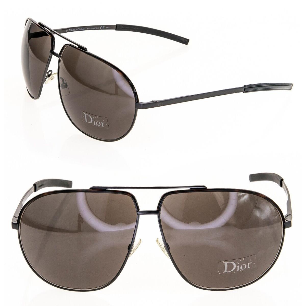 Cristian Dior Homme Blacktie Black Brown Titanium Sunglasses 0164 DIOR0164S