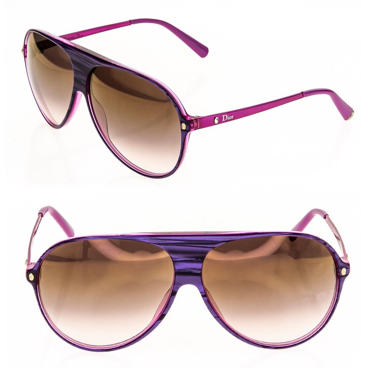 Christian Dior Tahuata Les Marquises Pink Purple Aviator Unisex Pilot Sunglasses