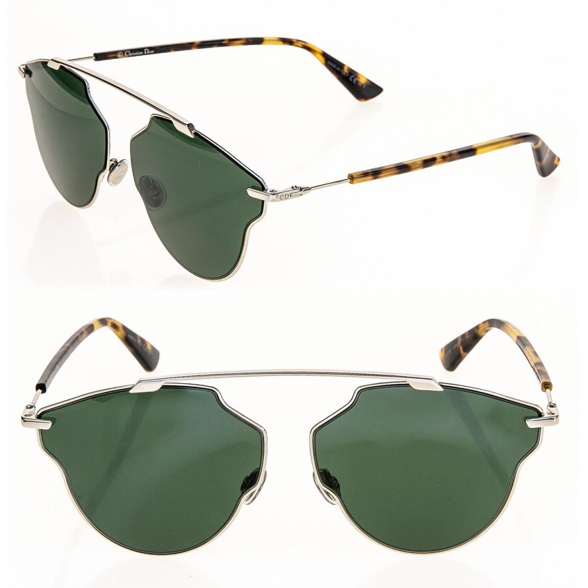 Christian Dior Soreal Pop Gold Green Havana Unisex Pilot Sunglasses Diorsoreal