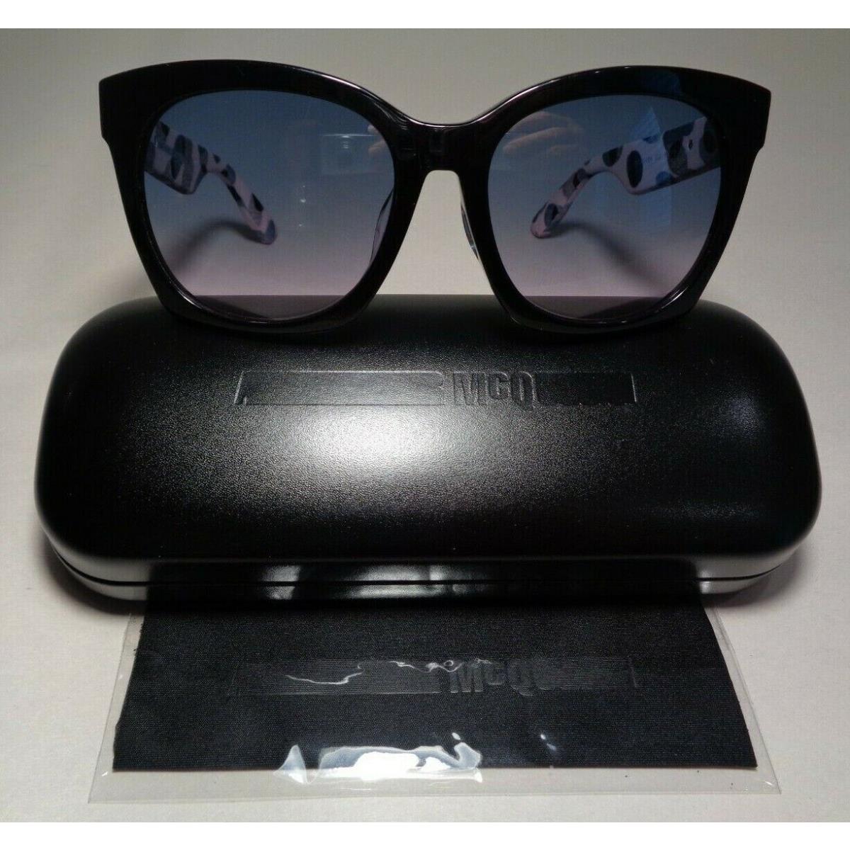 Mcq by Alexander Mcqueen MQ0017SA Black Pink Grey Women`s Sunglasses