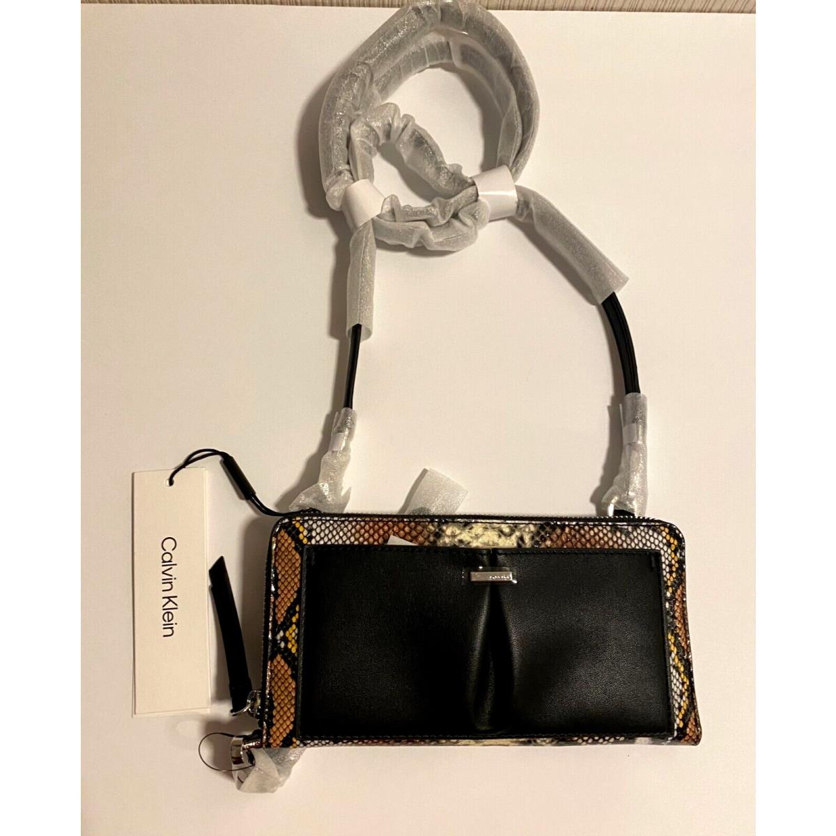 Calvin Klein Nickel Crossbody Wallet String Handbag Multipurpose Bag