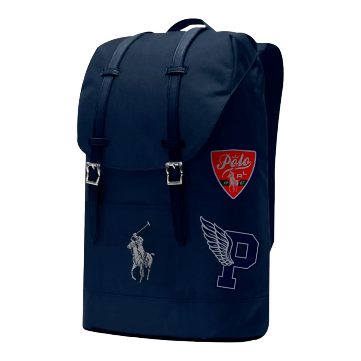 Polo Ralph Lauren Backpack Polo Fragrances Travel School Gym Weekend Bag - Navy - Blue