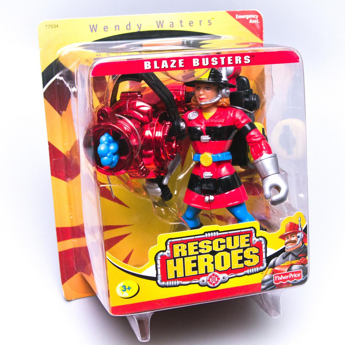 2000 Fisher-price Rescue Heroes Blaze Busters Wendy Waters Action Figure