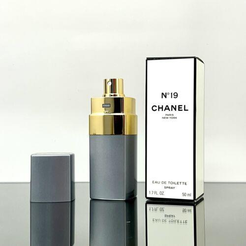 Chanel No 19 For Women 1.7oz Eau De Toilette Spray Rechargeable Case BT23