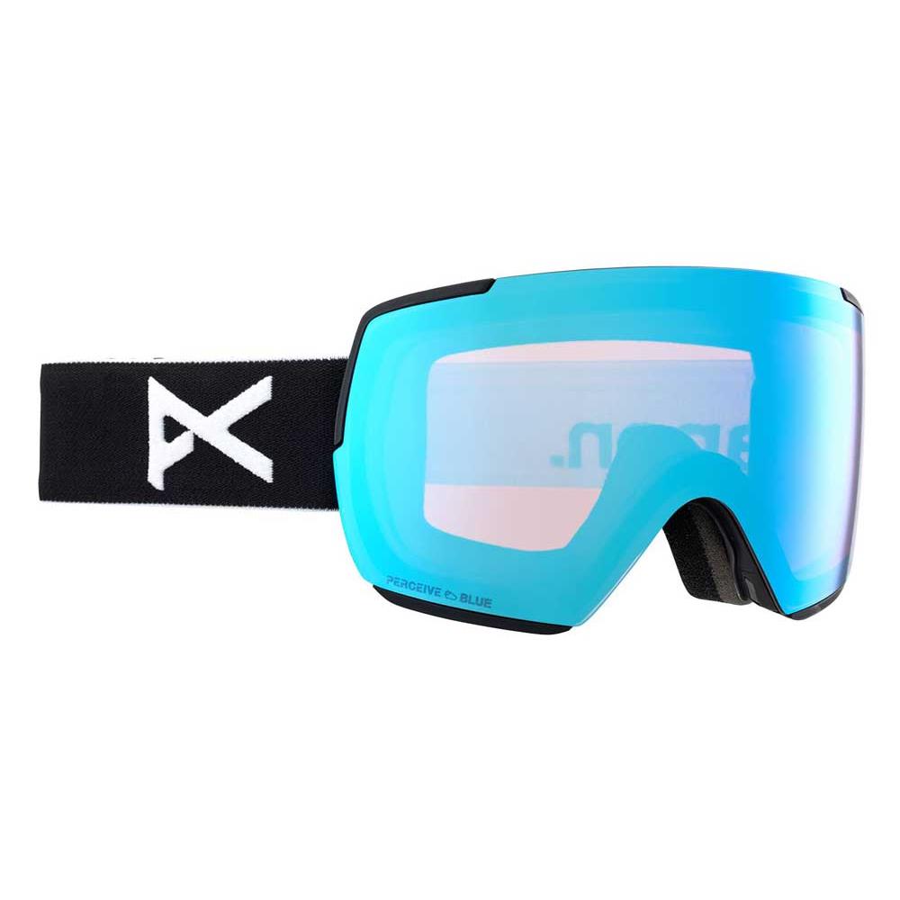 Anon M5S Goggles -new- Perceive Flat Toric Lens - Extra Lens + Mfi Facemask Incl Black / 21% Variable Blue + 53% Cloud Pink
