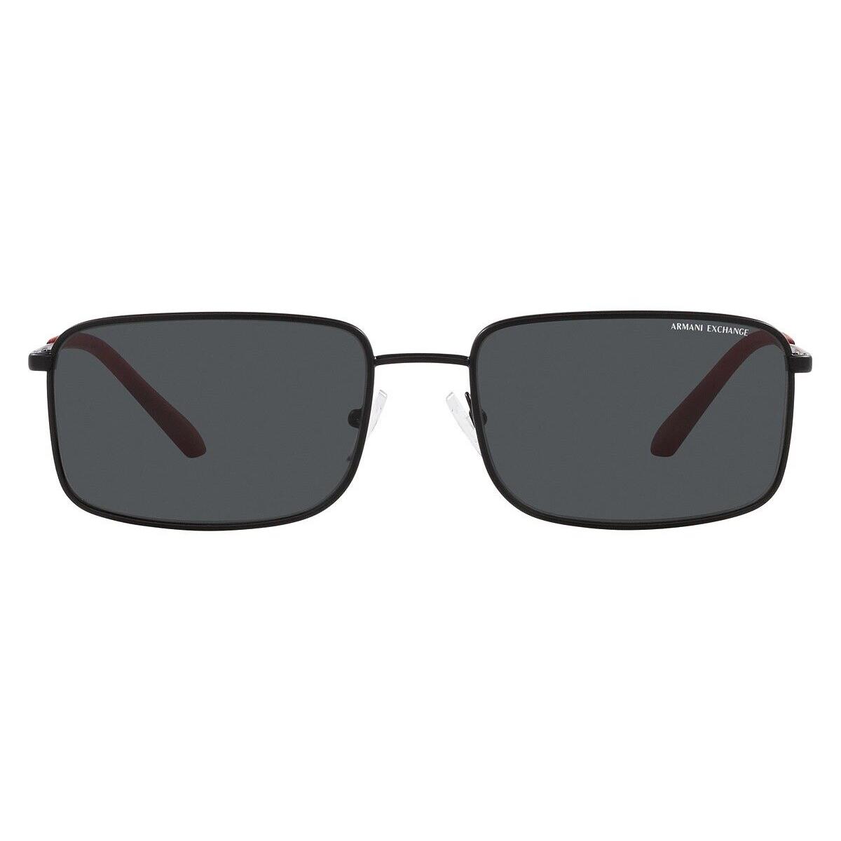 Armani Exchange Sunglasses 0AX2044S 600087 Black Frame Gray Lens 58MM