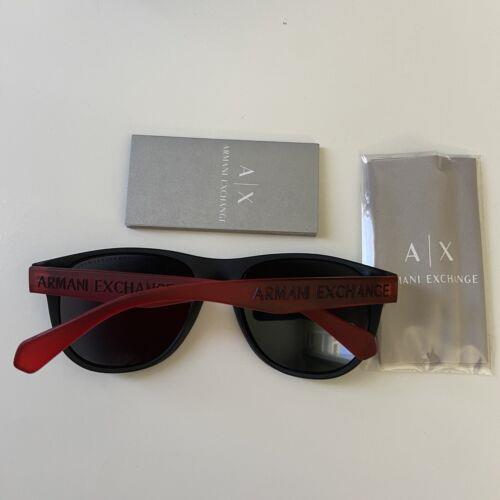 Armani Exchange sunglasses  - Black / Red Frame, Smoke Lens