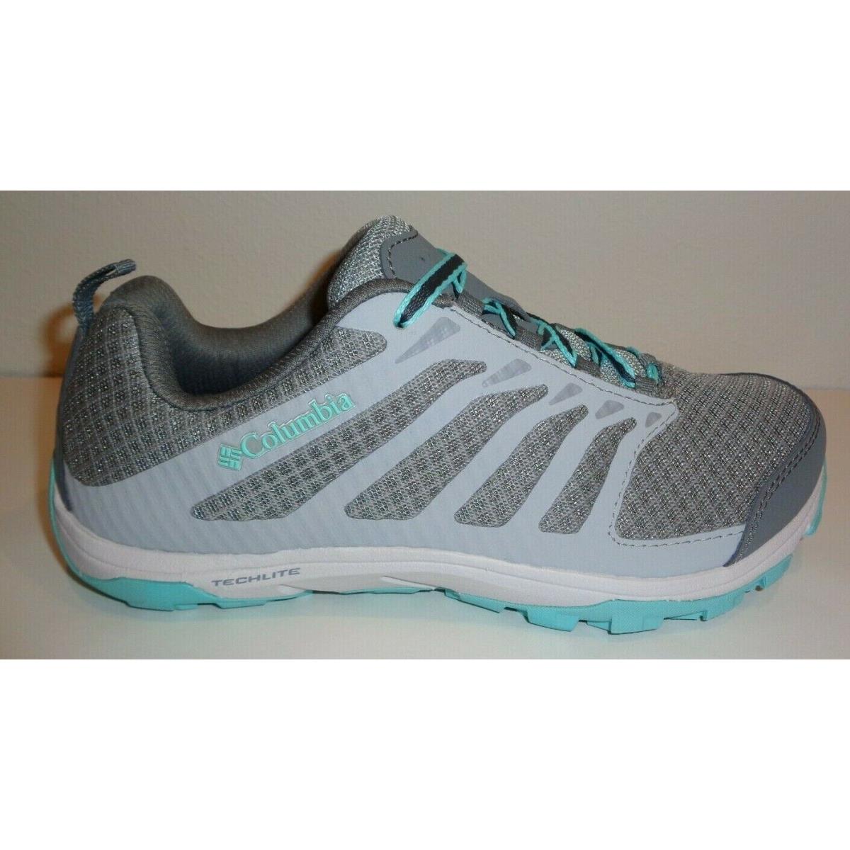 Columbia Size 6.5 M Prescott Point Grey Green Hiking Sneakers Womens Shoes