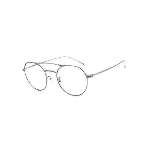 Oliver Peoples OV1309ST Reymont Eyeglasses 5254SB Brushed Silver/blue Light - Frame: Brushed silver, Lens:
