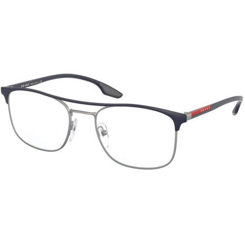 Prada Sport Men`s Eyeglasses Matt Blue and Silver Prada Sport 0PS 50NV 08I1O152