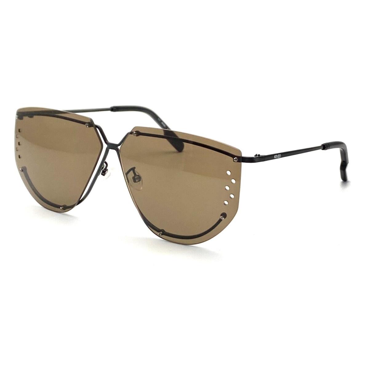 Kenzo Paris KZ40057U/S 01E Black Sunglasses 62-10 145 W/case - Black Frame, Brown Lens