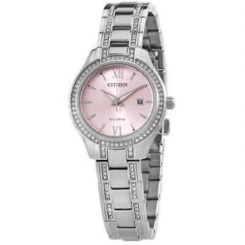 Citizen Crystal Pink Dial Ladies Watch FE1230-51X