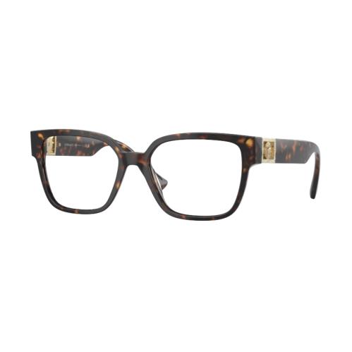 Versace VE3329B 108 Havana Square Women`s Eyeglasses