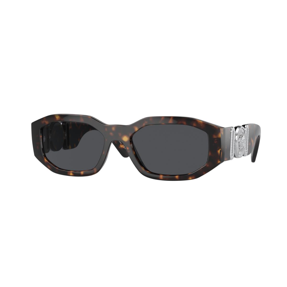 Versace VE4361 542387 Havana Dark Grey 53 mm Men`s Sunglasses