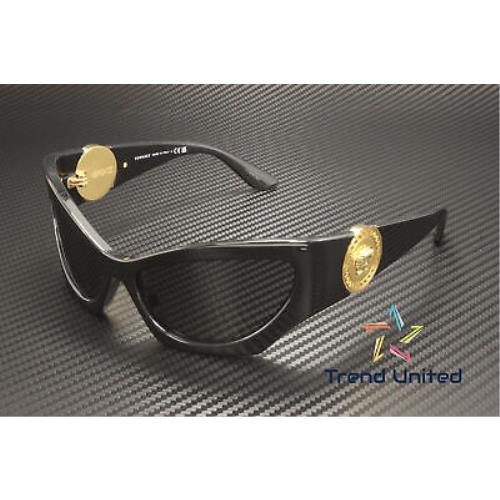 Versace VE4450 GB1 87 Black Dark Grey 60 mm Women`s Sunglasses
