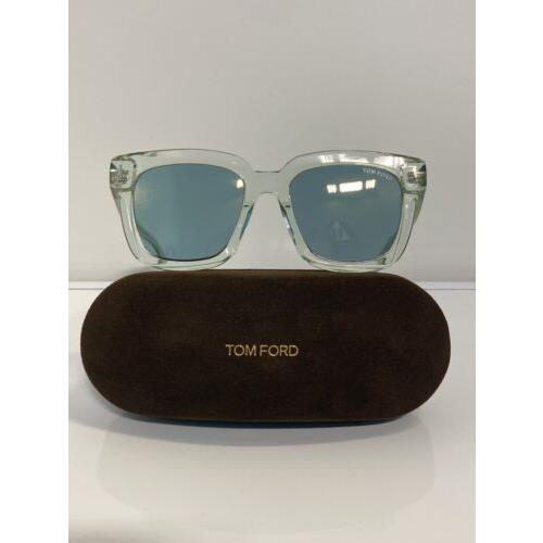 Tom Ford TF690 84X Crystal Teal Bold Acetate Unisex Sunglasses