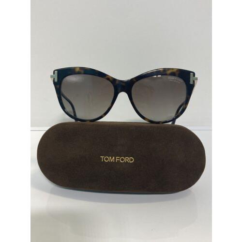 Tom Ford Kira TF821 52h Havana Polarized Cateye Acetate Woman s Sunglasses