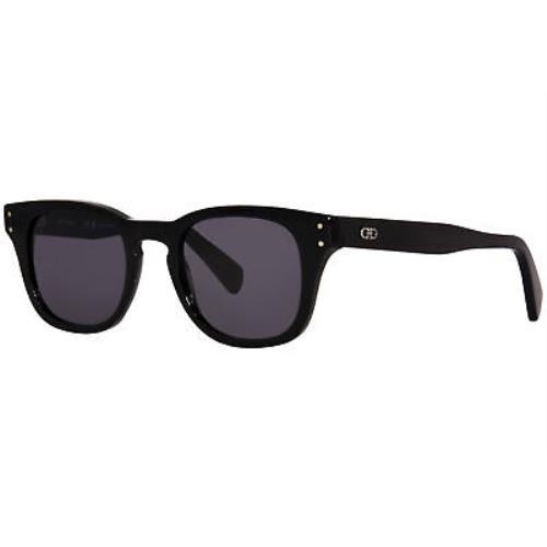 Salvatore Ferragamo SF1057S 001 Sunglasses Men`s Black/grey Square Shape 49mm