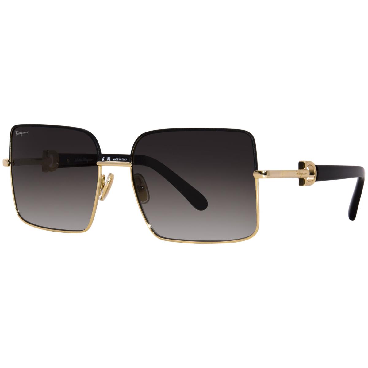 Salvatore Ferragamo SF302SL 703 Sunglasses Women`s Gold/black/grey Gradient 60mm