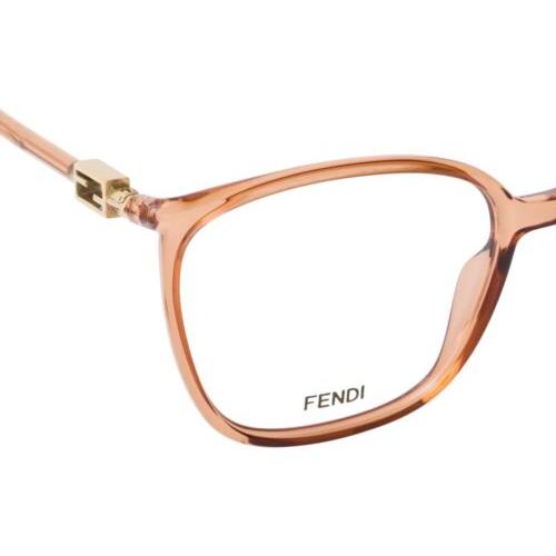 Fendi Glasses Frames Men s Women Light Brown FF 0442/G L7Q 145 Size 55 Clear