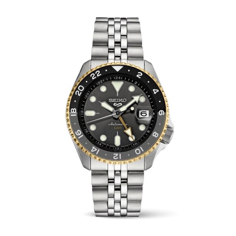 Seiko 5 Sports Skx Sports Gmt Series Steel Bracelet Men`s Watch SSK021