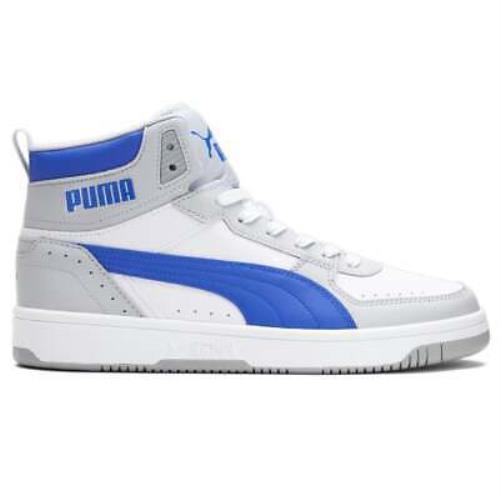 Puma Rebound Joy High Top Mens Grey Sneakers Casual Shoes 37476528