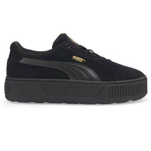 Puma Karmen Platform Womens Black Sneakers Casual Shoes 38461401 - Black